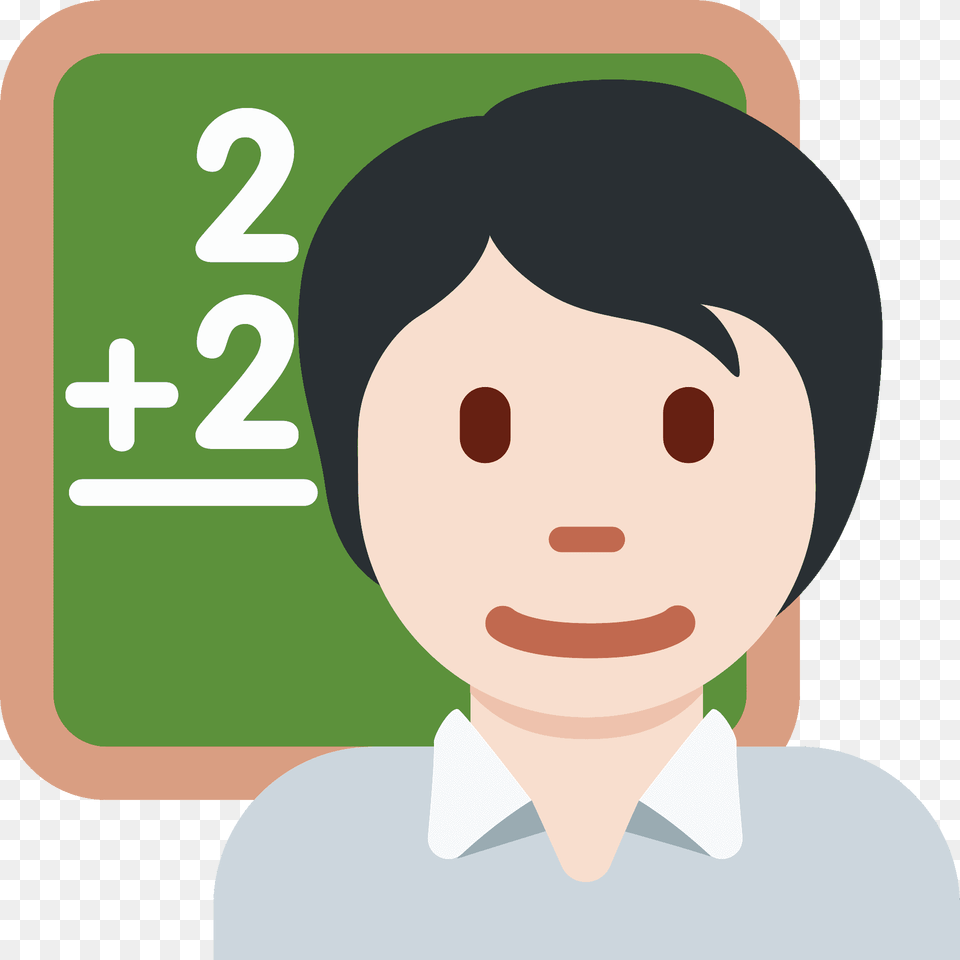 Teacher Emoji Clipart, Text, Face, Symbol, Person Png