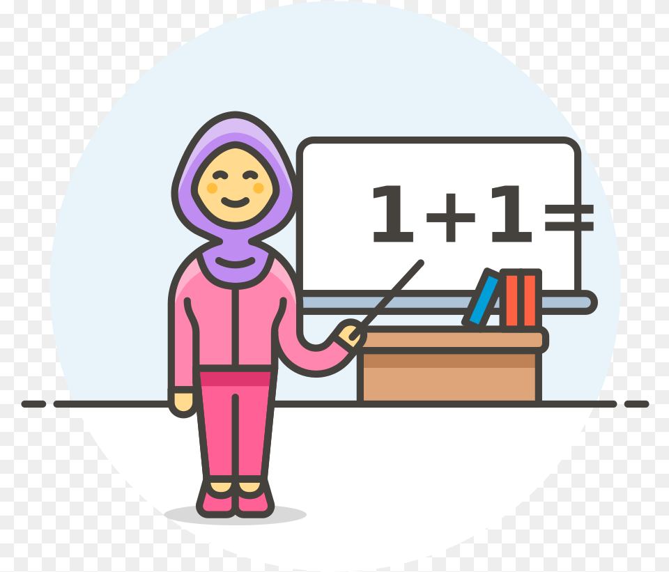 Teacher Maths Female Icon Cartoon Pics Of Male Teacher, Disk, Face, Head, Person Png