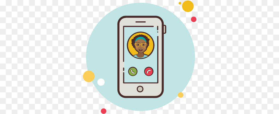 Teacher Phone Call Icon Illustration, Electronics, Mobile Phone, Face, Head Free Png