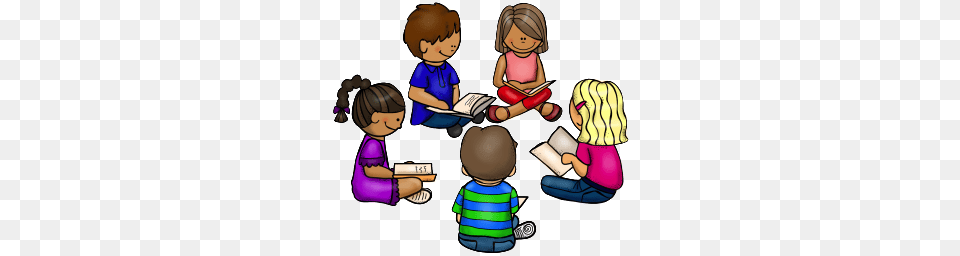 Teacher Reading To Kids Clip Art, Person, Baby, Book, Face Png Image