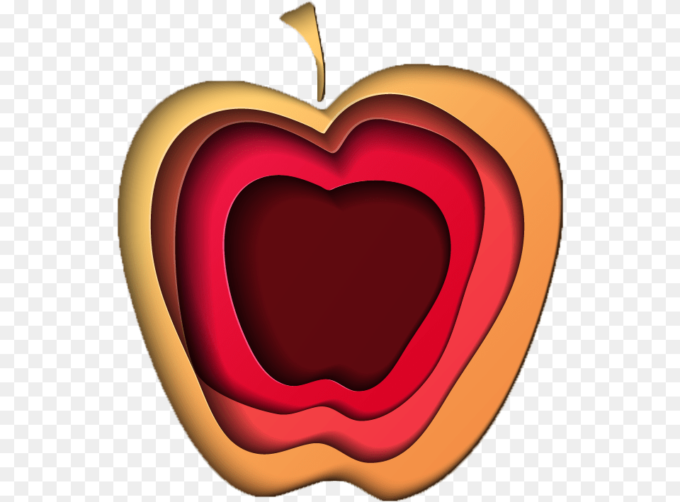 Teacher S Apple Heart, Produce, Food, Fruit, Plant Free Transparent Png