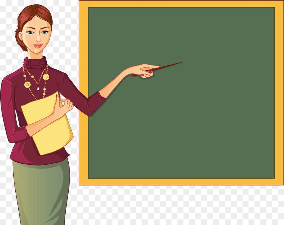 Teacher Teacher Teaching In Blackboard, Woman, Adult, Person, Female Free Transparent Png