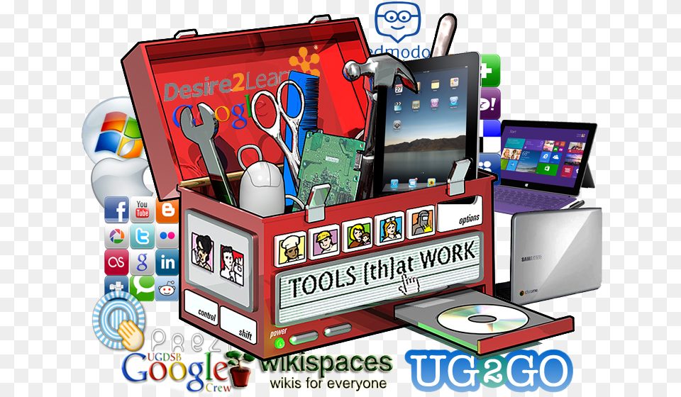Teacher Toolbox Clipart, Computer, Electronics, Computer Hardware, Hardware Png Image