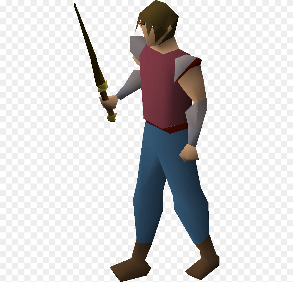 Teacher Wand Equipped Osrs Frozen Whip, Sword, Weapon, Adult, Female Free Png Download