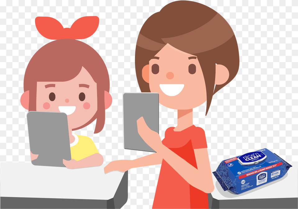 Teachers Using Nice N Clean Wipes Cartoon, Photography, Face, Head, Person Png
