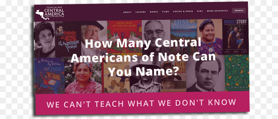 Teaching Central America Website Photo Caption, Person, Art, People, Collage Free Transparent Png
