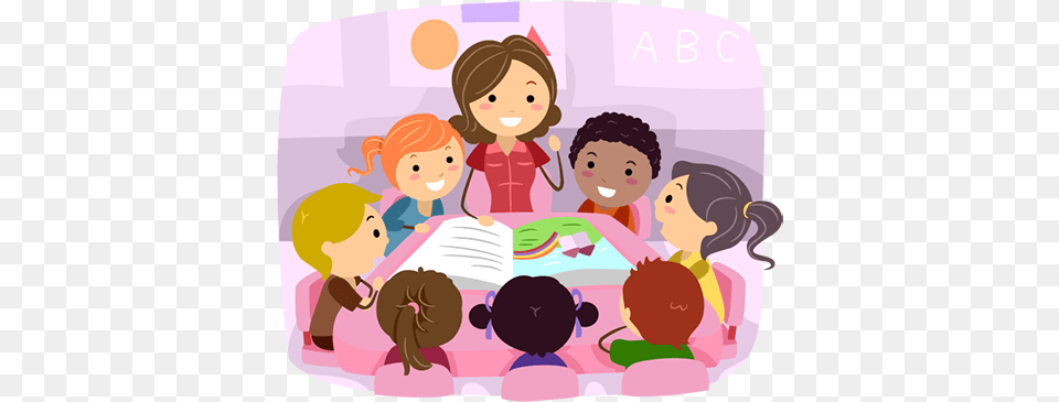 Teaching Children Clipart Transparent Teacher Talking To Students Clipart, People, Person, Reading, Baby Free Png Download