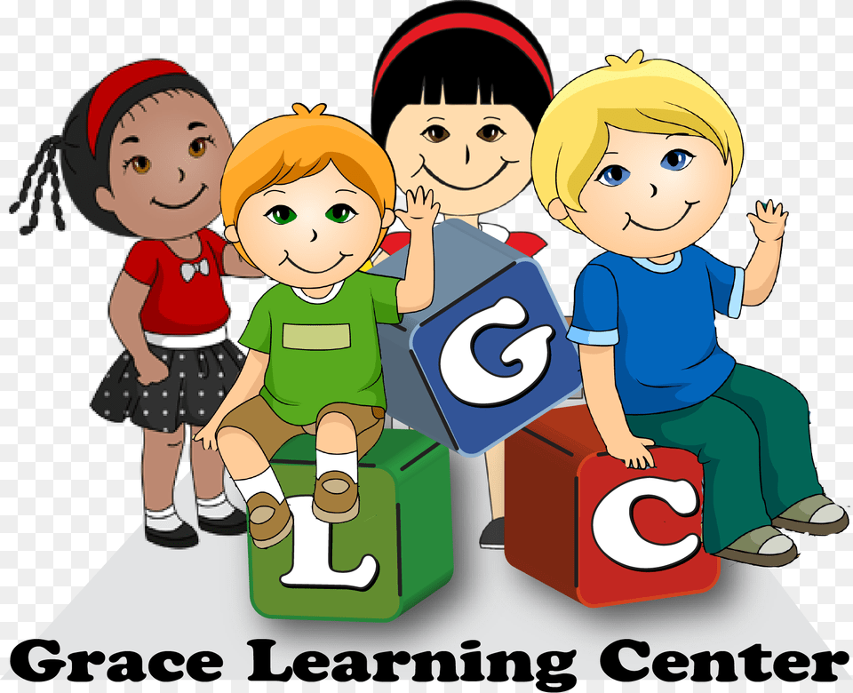 Teaching School Day Care Kids Clipart, Baby, Person, Book, Comics Free Png Download