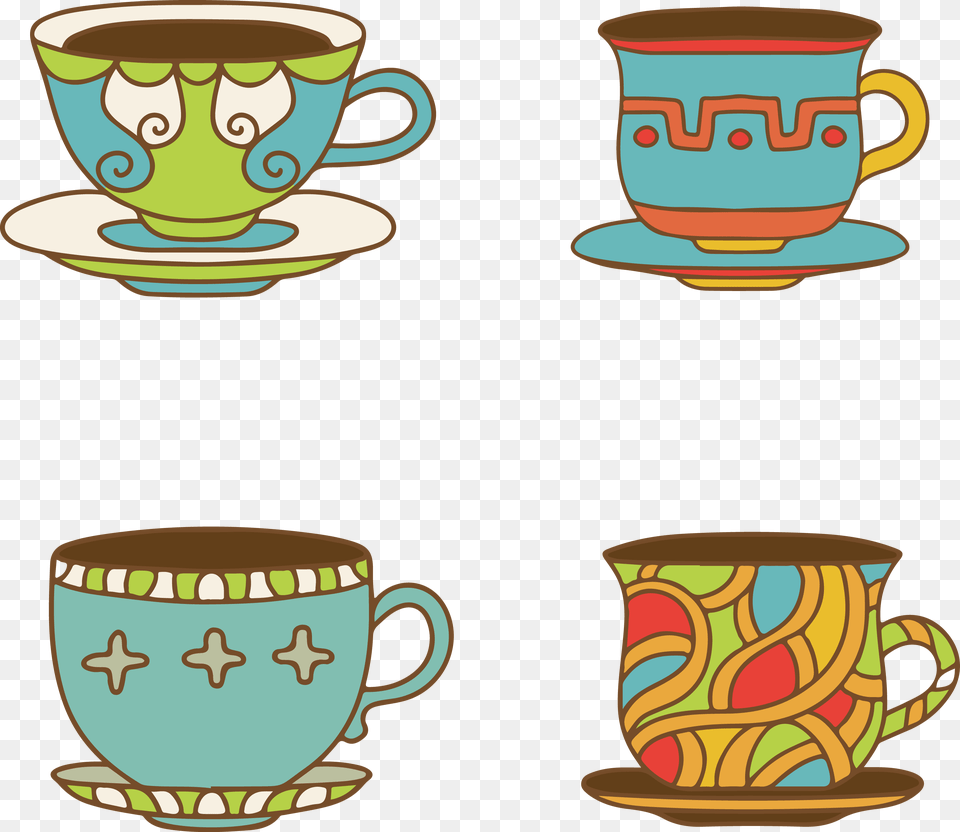 Teacup Coffee Cup Clip Art, Saucer, Beverage, Coffee Cup Png Image