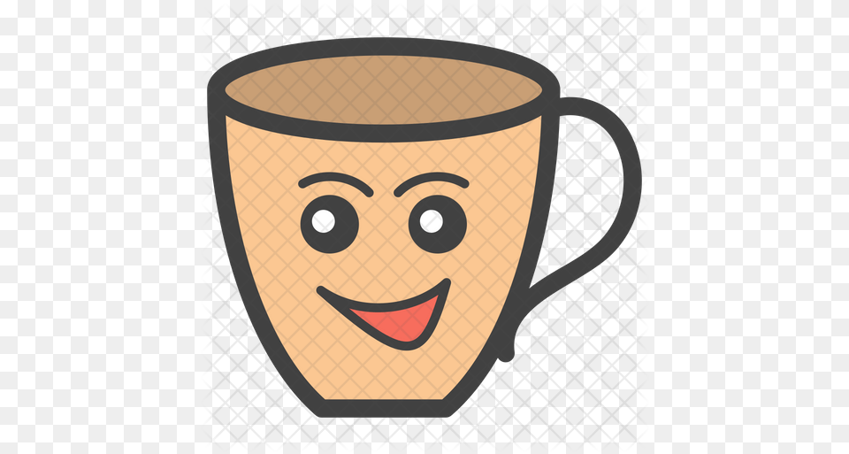 Teacup Emoji Icon Cartoon, Cup, Beverage, Coffee, Coffee Cup Png Image