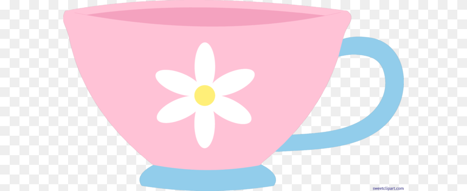 Teacup Pink Clip Art, Cup, Flower, Plant, Beverage Png