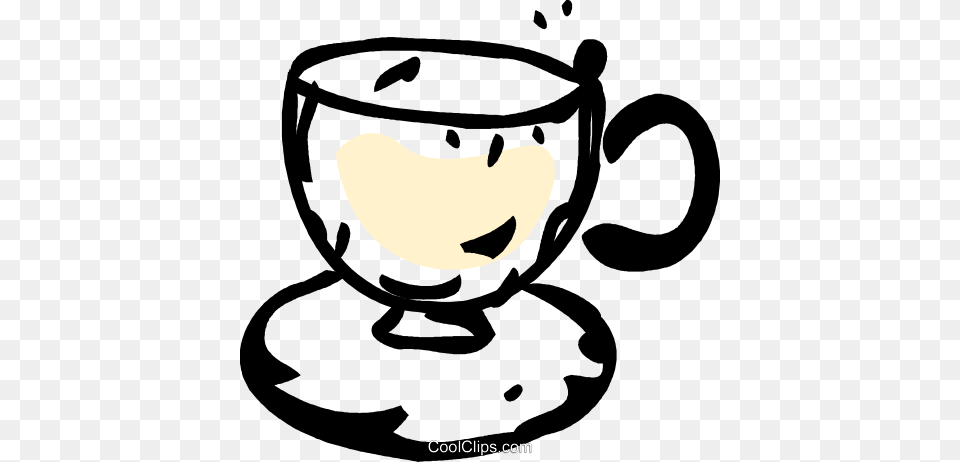 Teacup Royalty Vector Clip Art Illustration, Cup, Beverage, Coffee, Coffee Cup Free Transparent Png