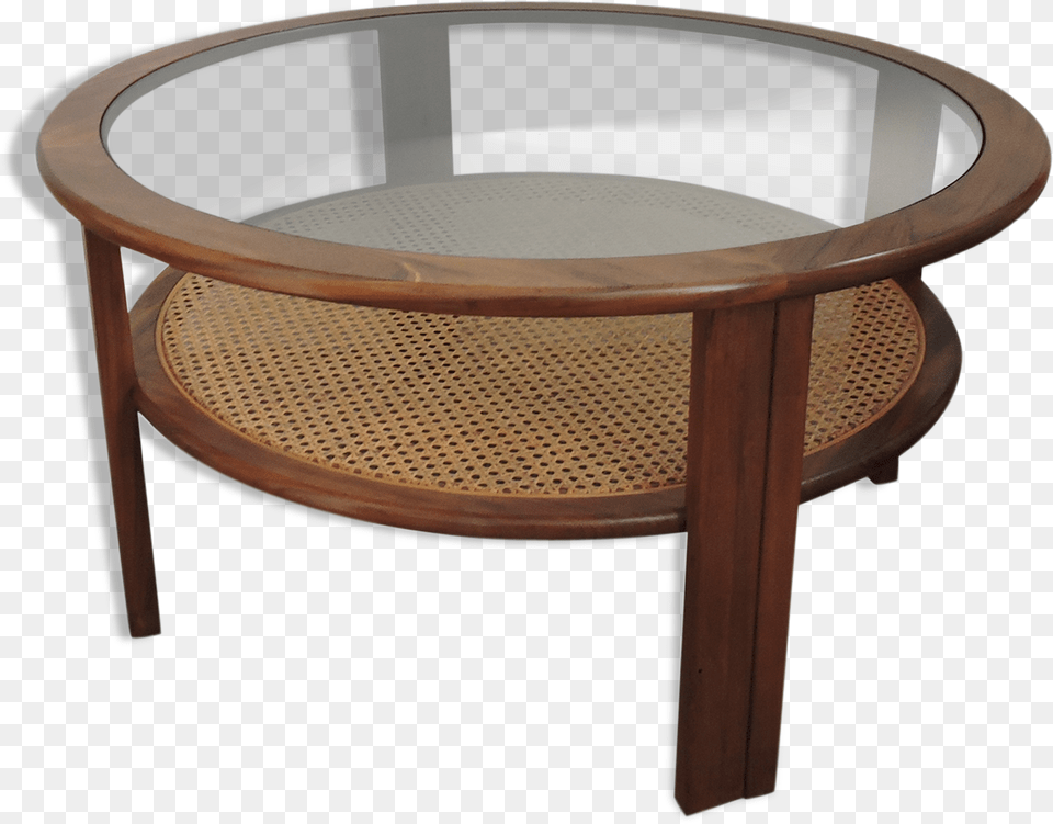 Teak Coffee Table With Cane Shelf By G Plan, Coffee Table, Furniture, Appliance, Device Free Transparent Png