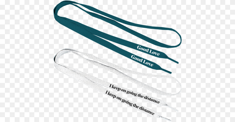 Teal Amp White Set Of Shoelaces Tongs, Accessories, Strap Free Png