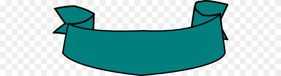 Teal Banner Curved Clip Art Free Transparent Png