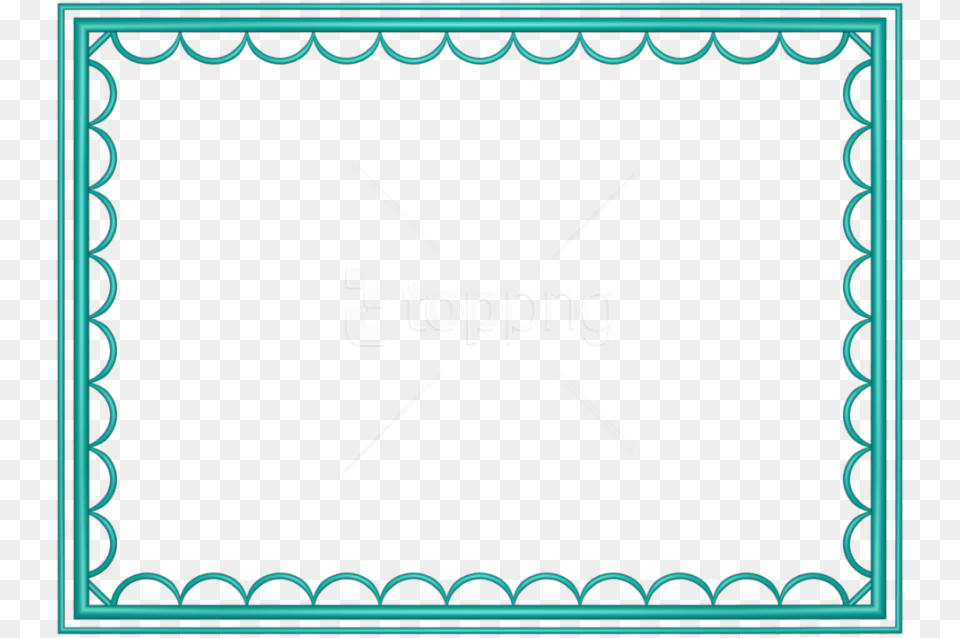 Teal Border Frame Borders For Powerpoint, Home Decor, Text, Blackboard Free Transparent Png