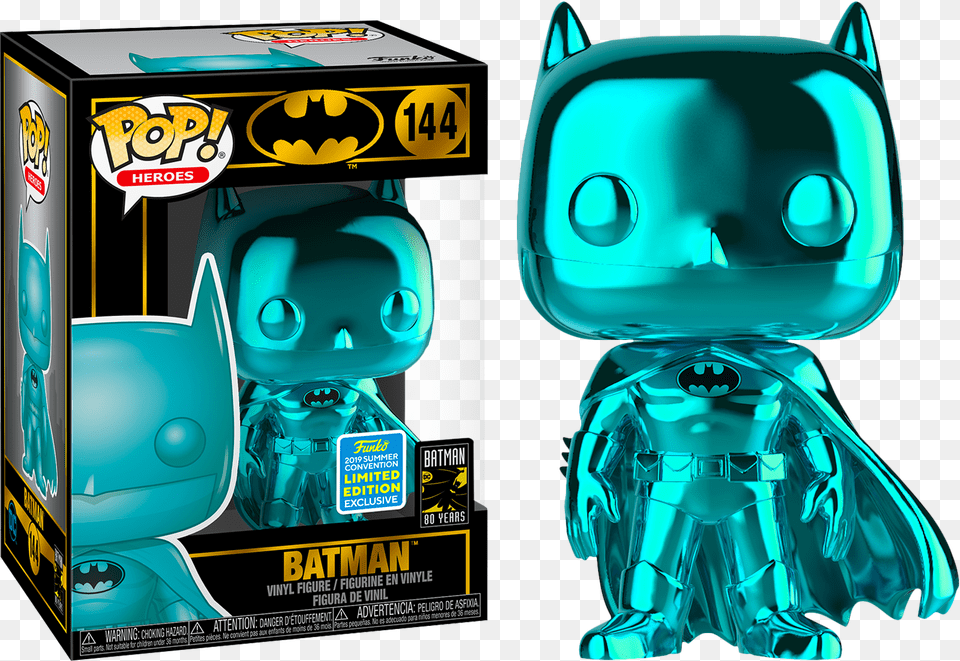 Teal Chrome Batman Funko Pop, Robot, Baby, Person Png