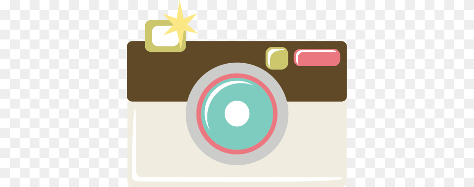 Teal Clipart Cute Camera, Disk Free Png Download