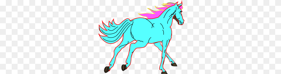 Teal Clipart Horse, Animal, Colt Horse, Mammal Free Transparent Png