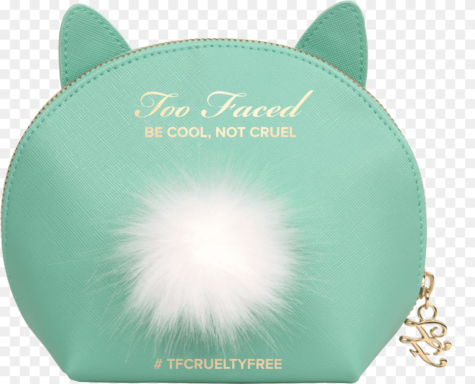 Teal Cool Not Cruel Bunny Makeup Bag Cosmetics, Cap, Clothing, Cushion, Hat Free Transparent Png