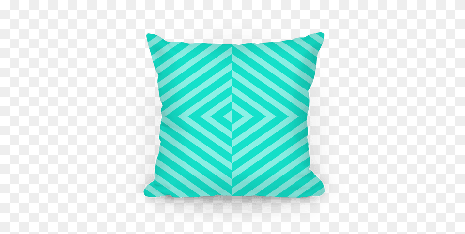 Teal Diagonal Stripe Pattern Throw Pillow Lookhuman, Cushion, Home Decor Free Transparent Png