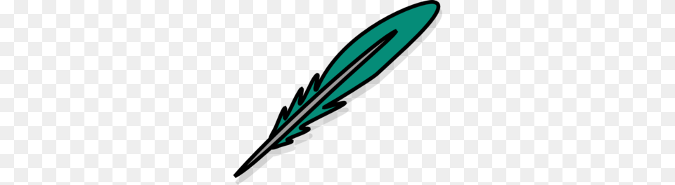 Teal Feather Clip Art, Blade, Dagger, Knife, Spear Free Png Download