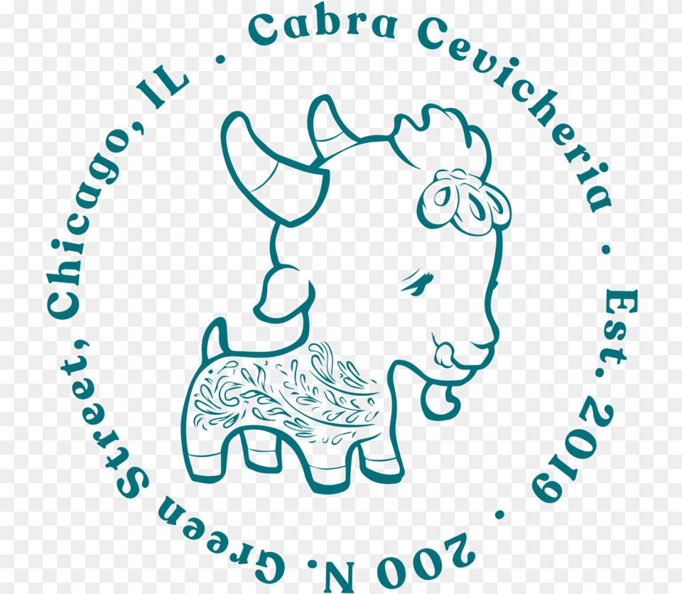 Teal Goat Stamp, Logo, Animal, Deer, Mammal Png