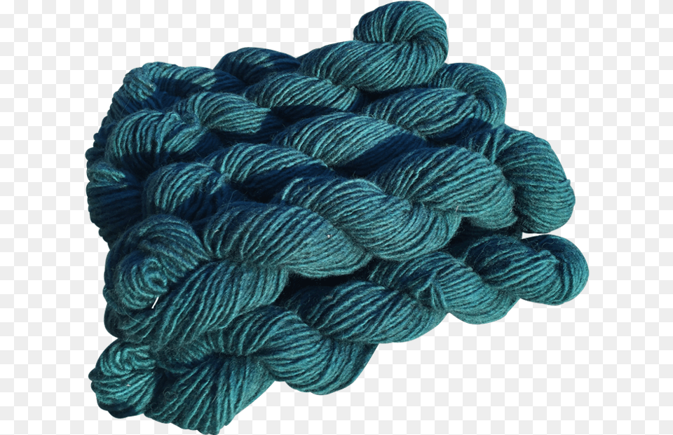 Teal Hand Dyed Medium Weight Churro Yarn Thread, Wool Free Png Download