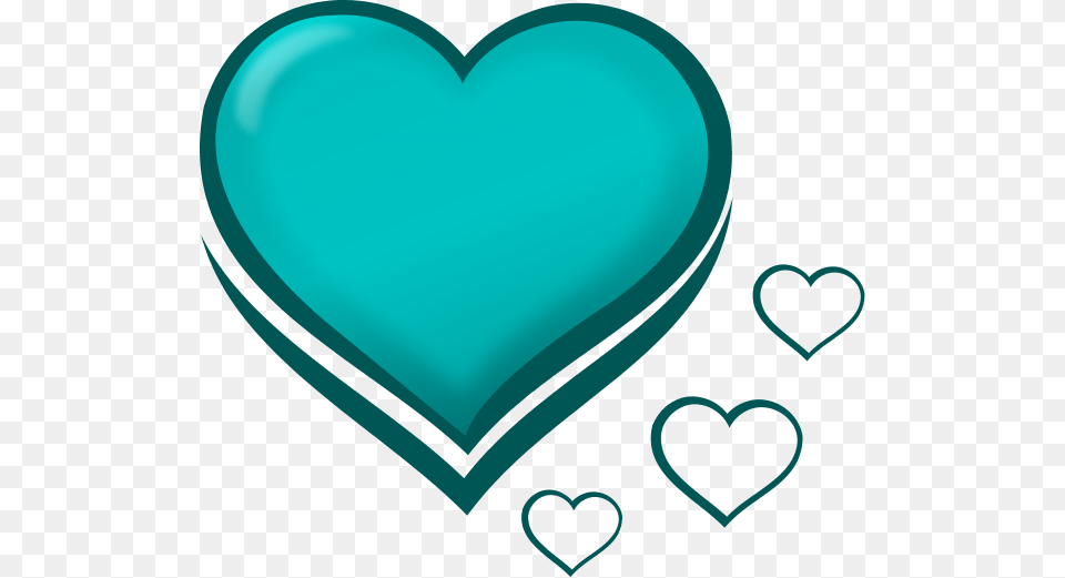 Teal Heart Cliparts Free Transparent Png