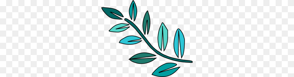 Teal Leaves Clip Art, Herbal, Leaf, Herbs, Plant Png Image