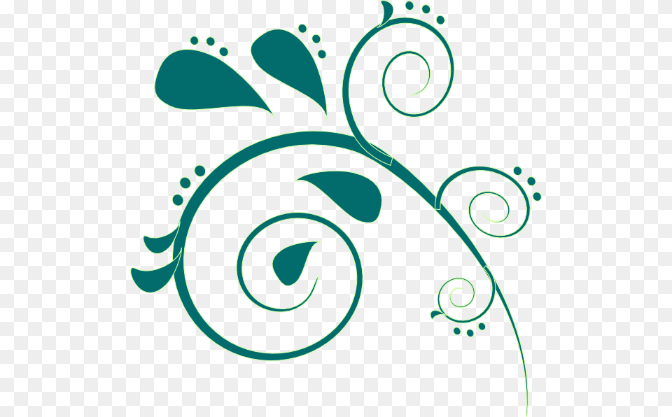 Teal Paisley Clip Art, Floral Design, Graphics, Pattern Png Image