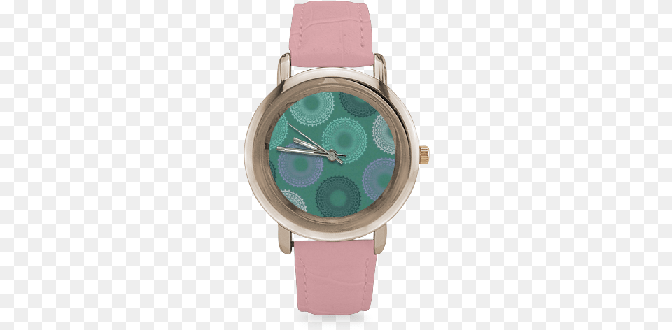 Teal Sea Foam Green Lace Doily Women39s Rose Gold Leather Watch, Arm, Body Part, Person, Wristwatch Free Transparent Png