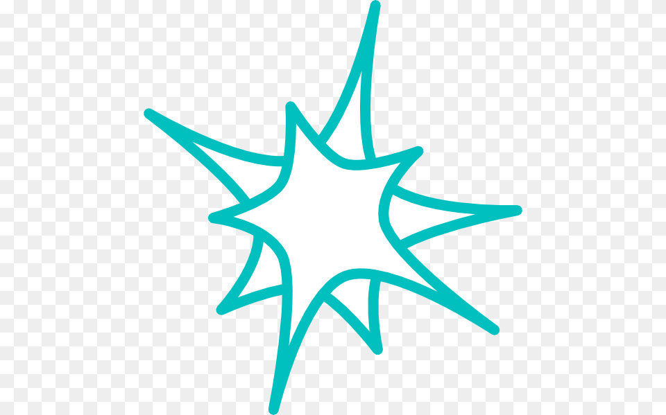 Teal Star Cliparts Clip Art, Star Symbol, Symbol, Animal, Fish Free Png Download