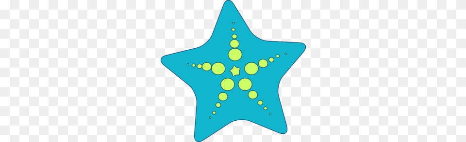 Teal Starfish Navy Honeydew Clip Art, Star Symbol, Symbol, Animal, Fish Free Png