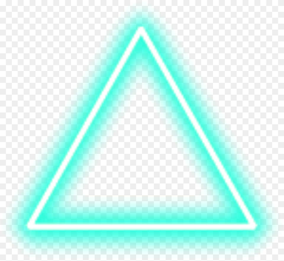 Teal Turquoise Neon Triangle Border Freetoedit Playstation Triangle Square Circle X, Symbol Png