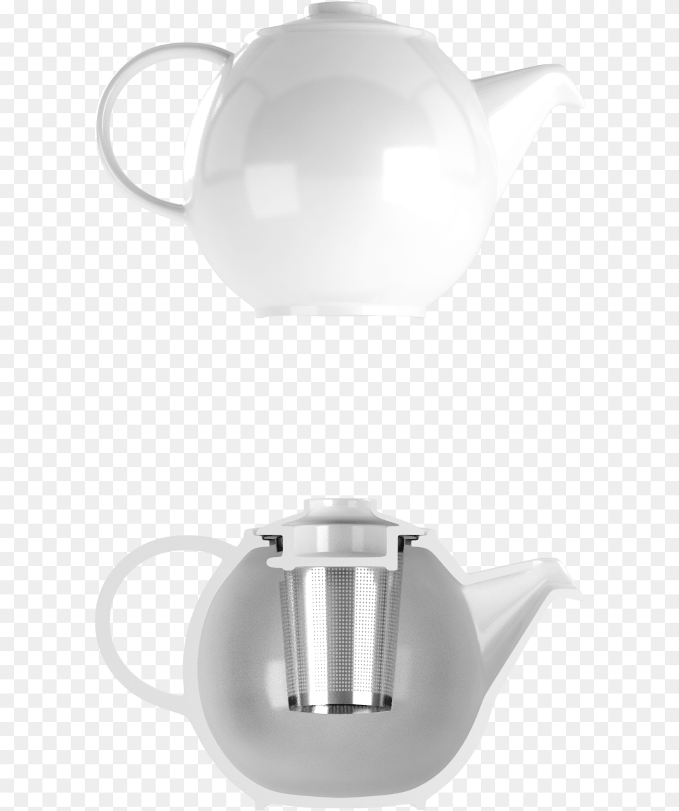 Tealeaves X Royal Crown Derby Basicwhitetpot Designed To Teapot, Cookware, Pot, Pottery Free Transparent Png
