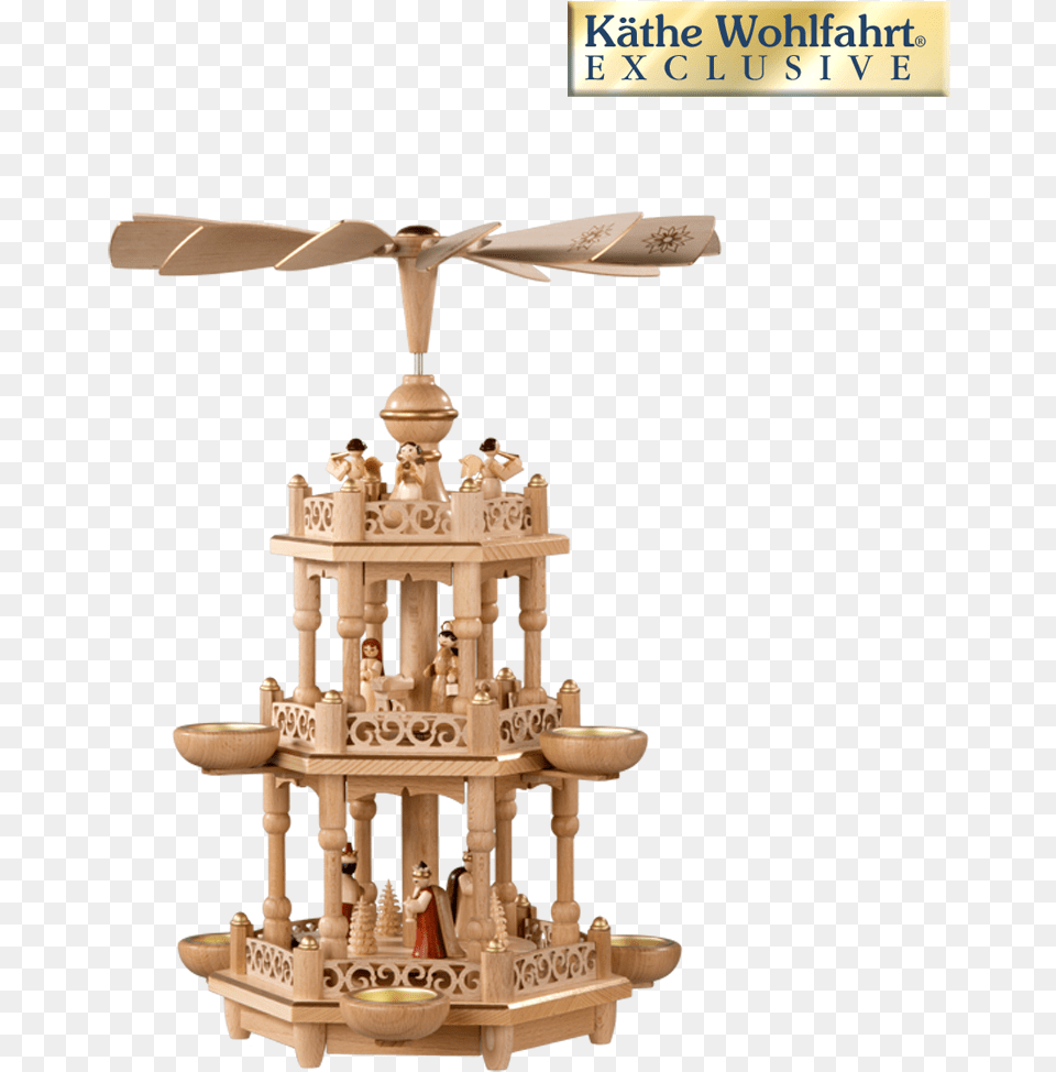 Tealight Pyramid Quotthe Birth Of Christquot, Wood, Bird Feeder, Person, Animal Free Transparent Png