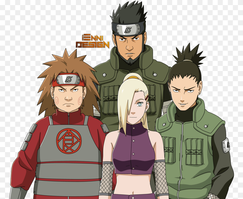 Team Asuma By Iennidesign Team 10 In Naruto, Publication, Book, Comics, Adult Free Png