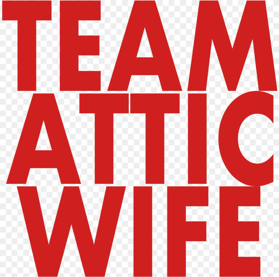 Team Attic Wife Red Circle, Text Free Transparent Png