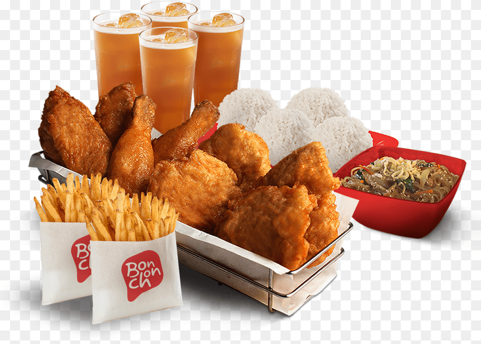 Team Bonchon Chicken Bonchon Fish N Chix, Food, Fried Chicken, Lunch, Meal Png Image