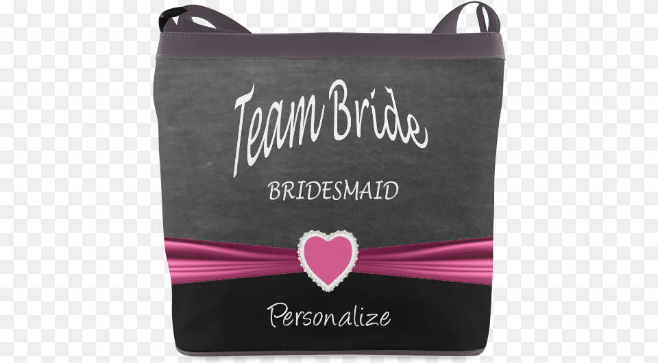 Team Bride In Black And Pink Crossbody Bags Wristlet, Accessories, Bag, Handbag, Tote Bag Free Png Download