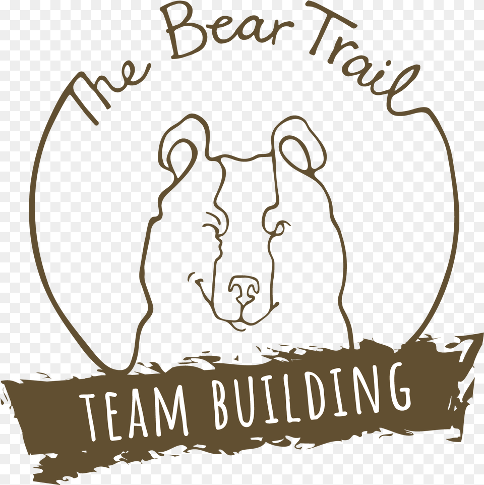 Team Building Logo Bear Trail, Animal, Mammal, Blackboard Png Image