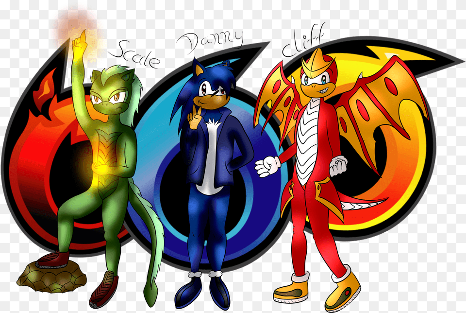 Team Dragonoid By Megamandragonoid Team Dragonoid By Sonic Heroes, Book, Comics, Publication, Baby Free Png