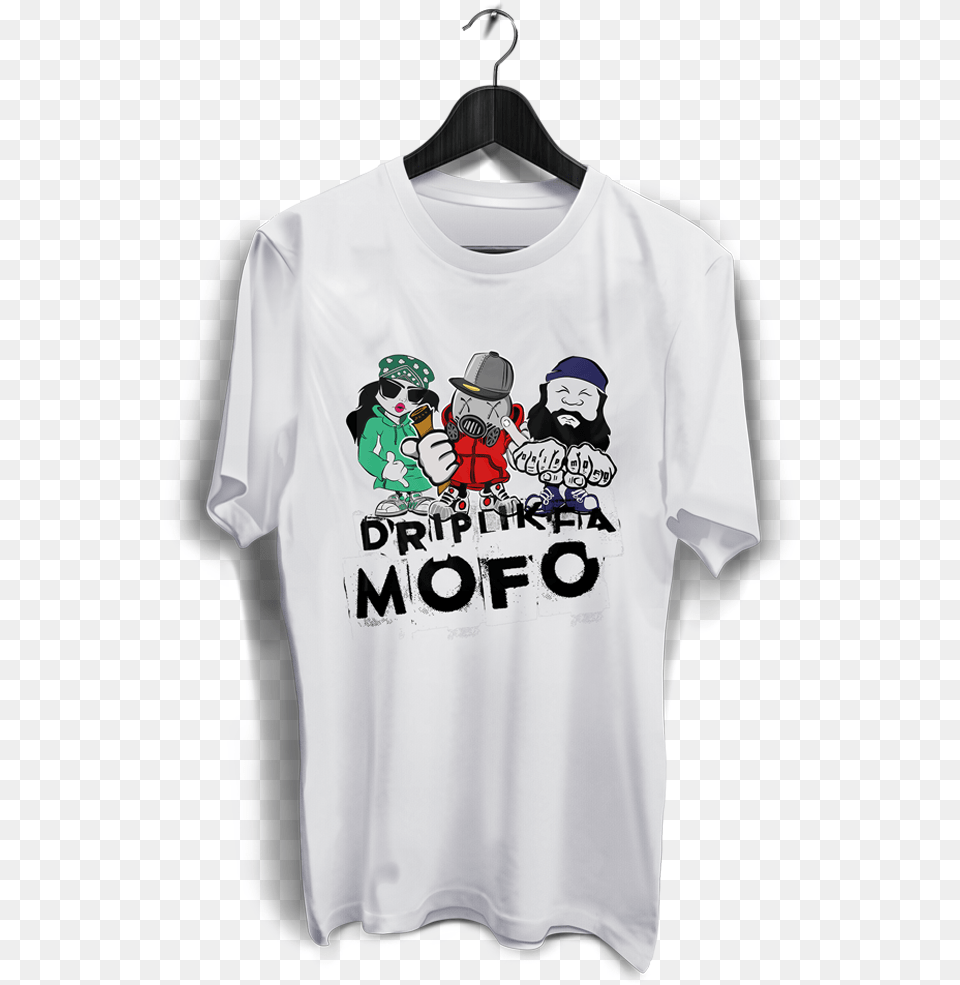 Team Drip Mofo Men S T Shirt White T Shirt, Clothing, T-shirt, Baby, Person Free Png Download