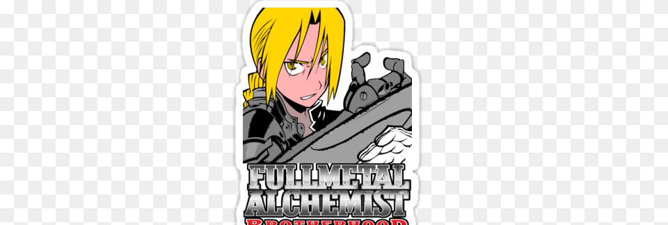 Team Edward Elric Shirt Pictures On Tcs, Book, Comics, Publication, Face Free Transparent Png