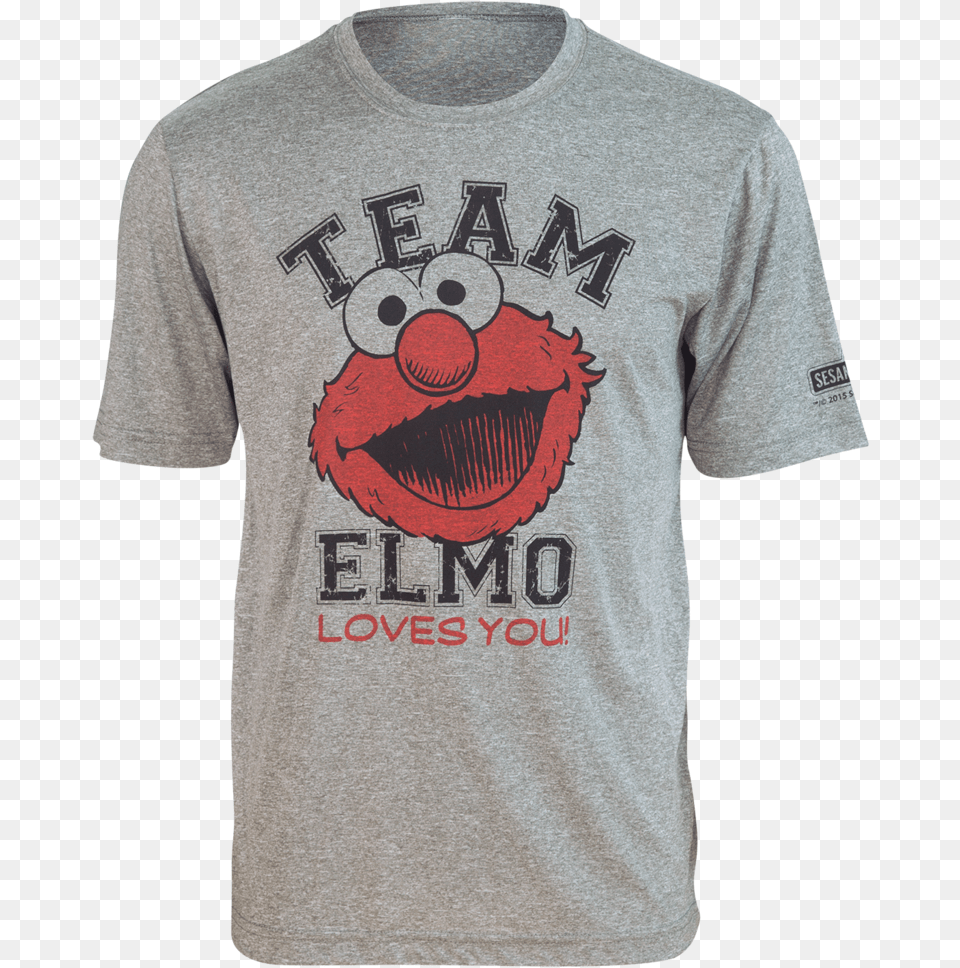 Team Elmo Loves You Running Shirt Unisex Active Shirt, Clothing, T-shirt, Adult, Male Free Transparent Png
