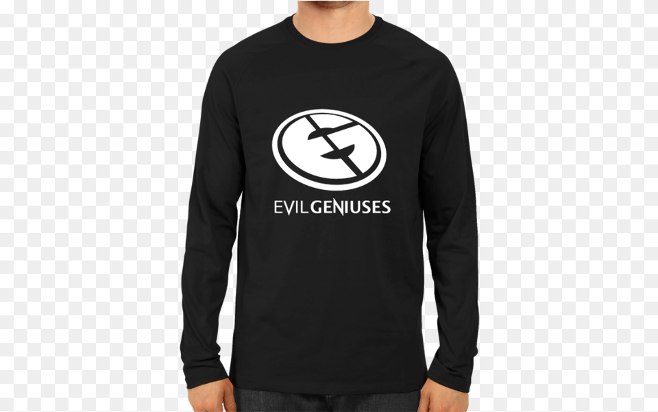 Team Evil Geniuses Full Sleeve Black L S Logo Death Note, Clothing, Long Sleeve, T-shirt, Adult Free Transparent Png