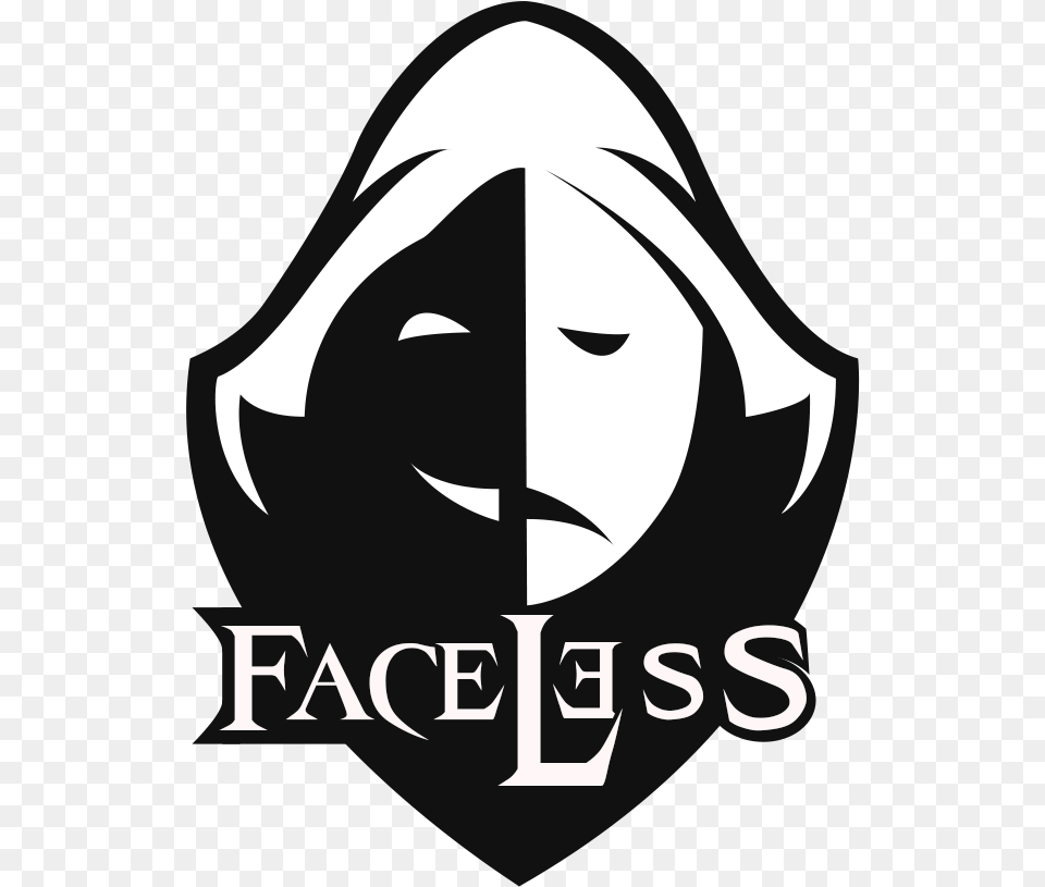 Team Faceless Dota, Logo, Stencil, Ammunition, Grenade Free Transparent Png