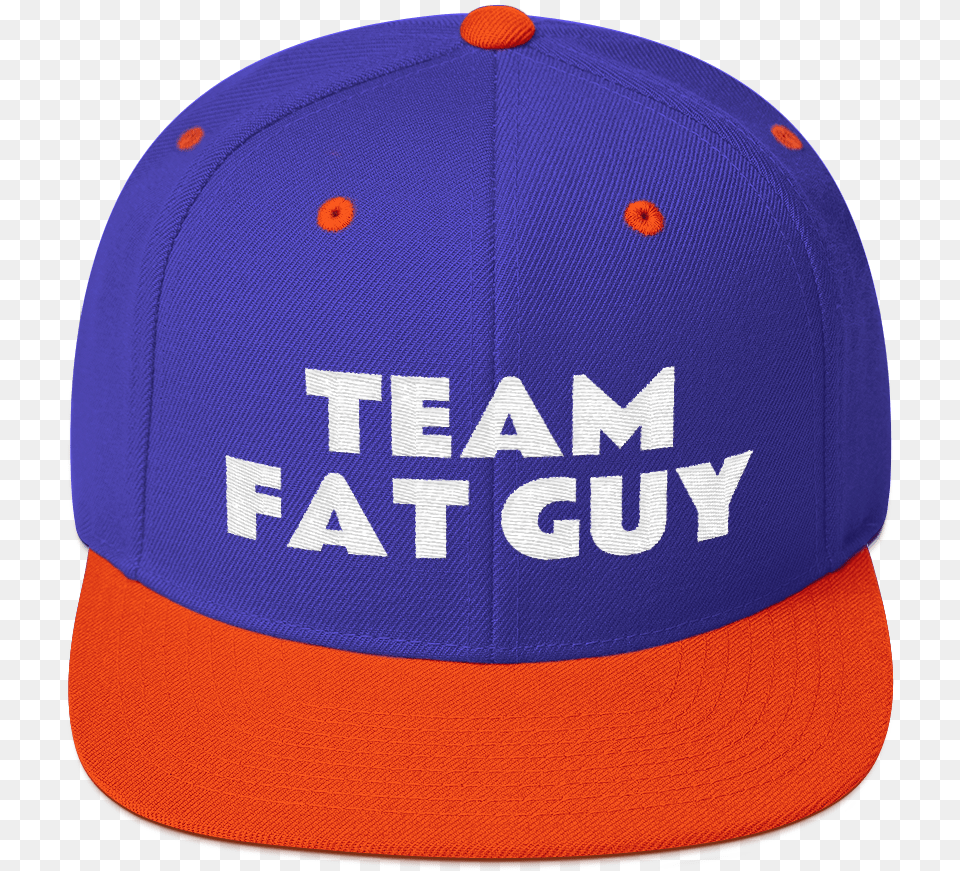 Team Fat Guy Snapback Hat Baseball Cap, Baseball Cap, Clothing, Helmet Free Transparent Png