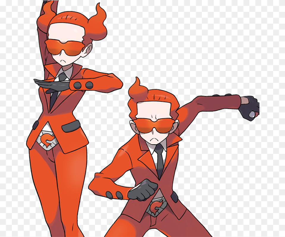 Team Flare Pokemon Team Flare Pose, Book, Comics, Publication, Person Free Png Download